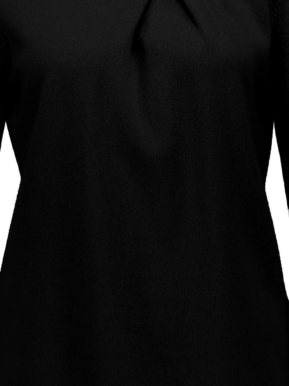 Allude Twist-detail Sweater In Black