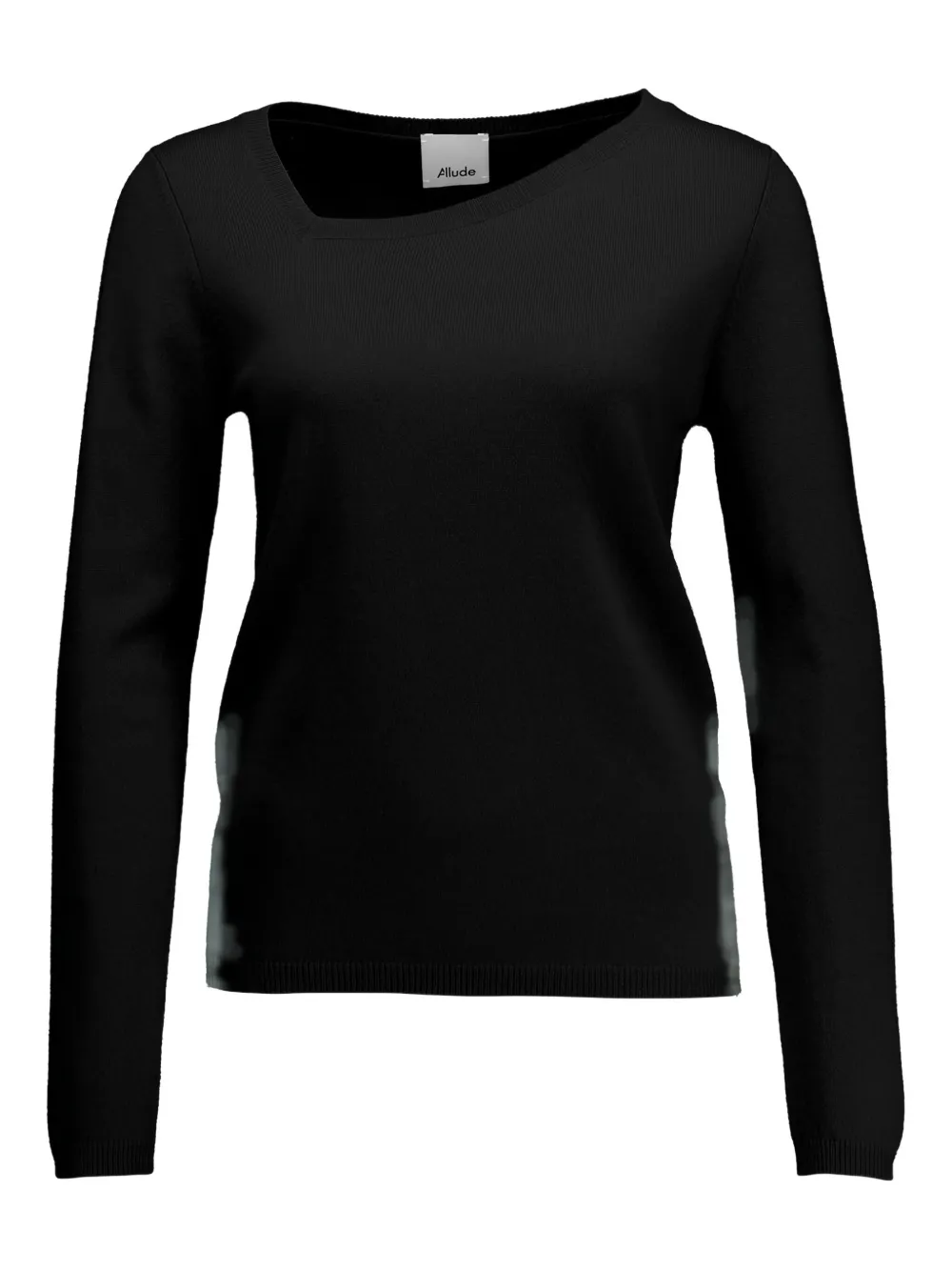 Allude asymmetric-neck sweater | Black | Image 1