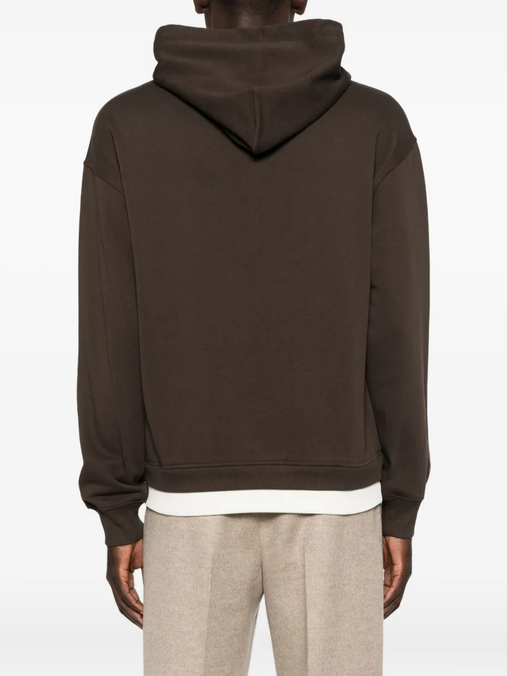 Dolce & Gabbana Embroidered Hoodie In Brown