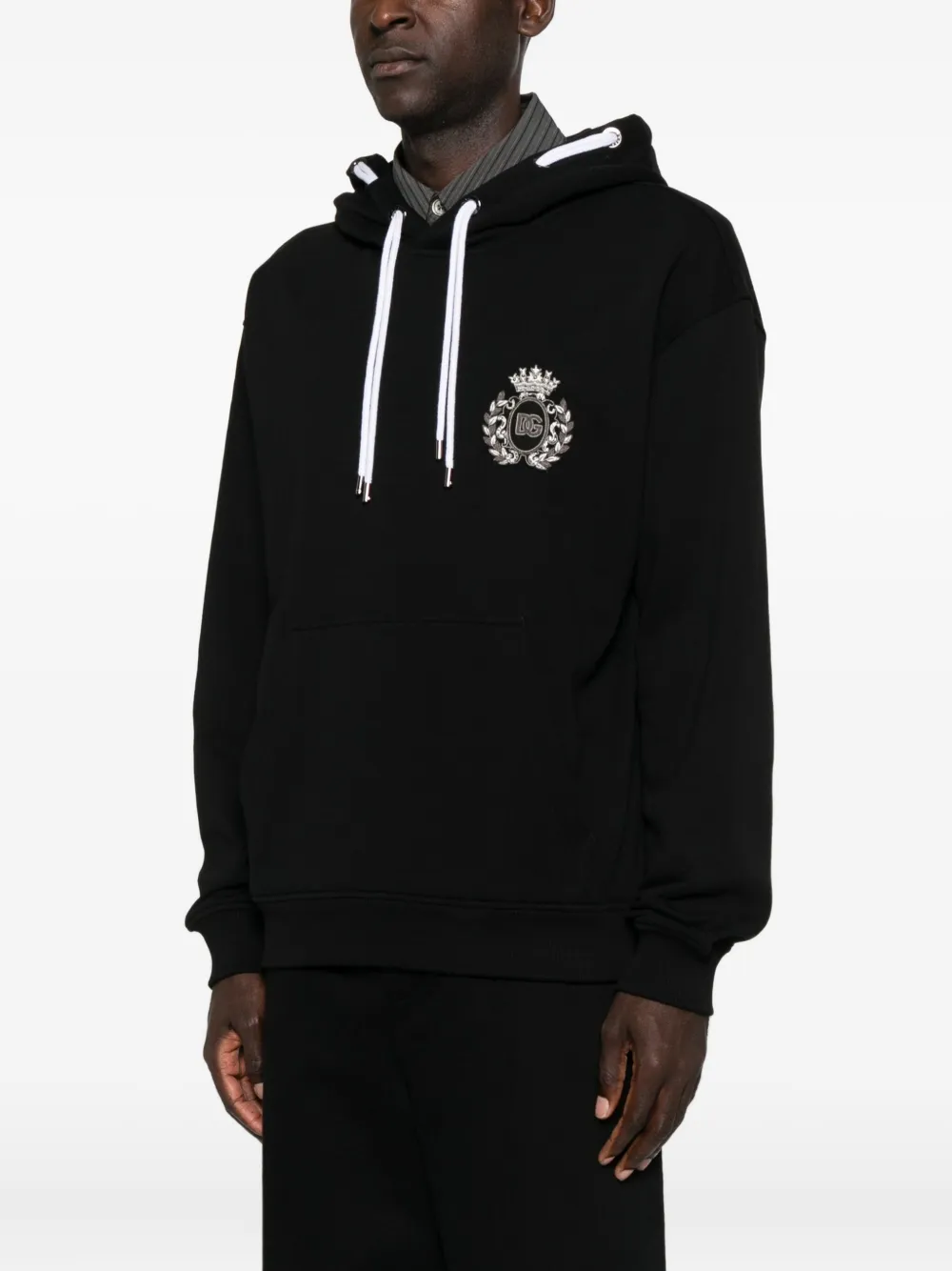 Dolce & Gabbana Hoodie met borduurwerk Zwart