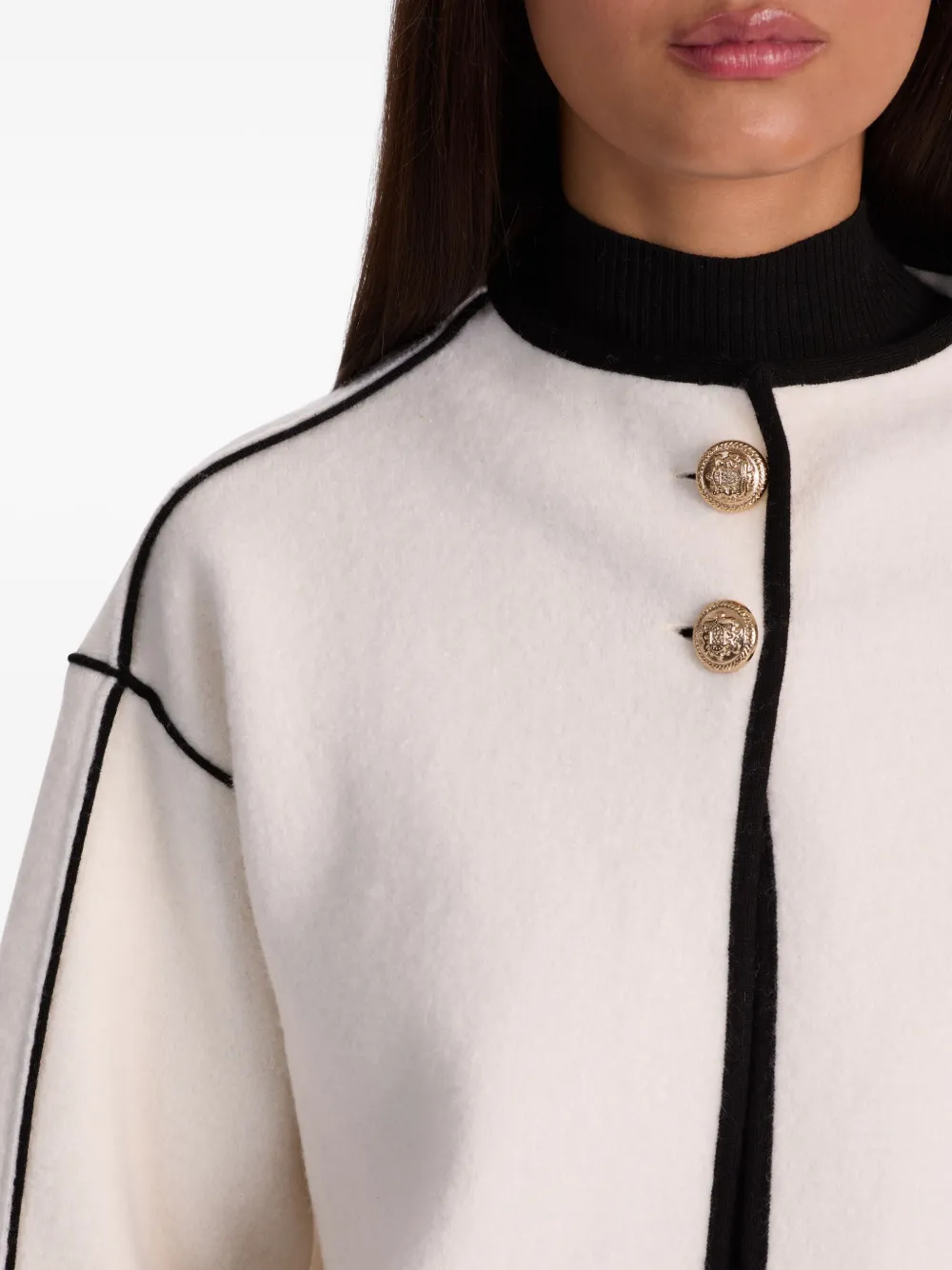 Alice And Olivia Pearson Jacket In Neutral