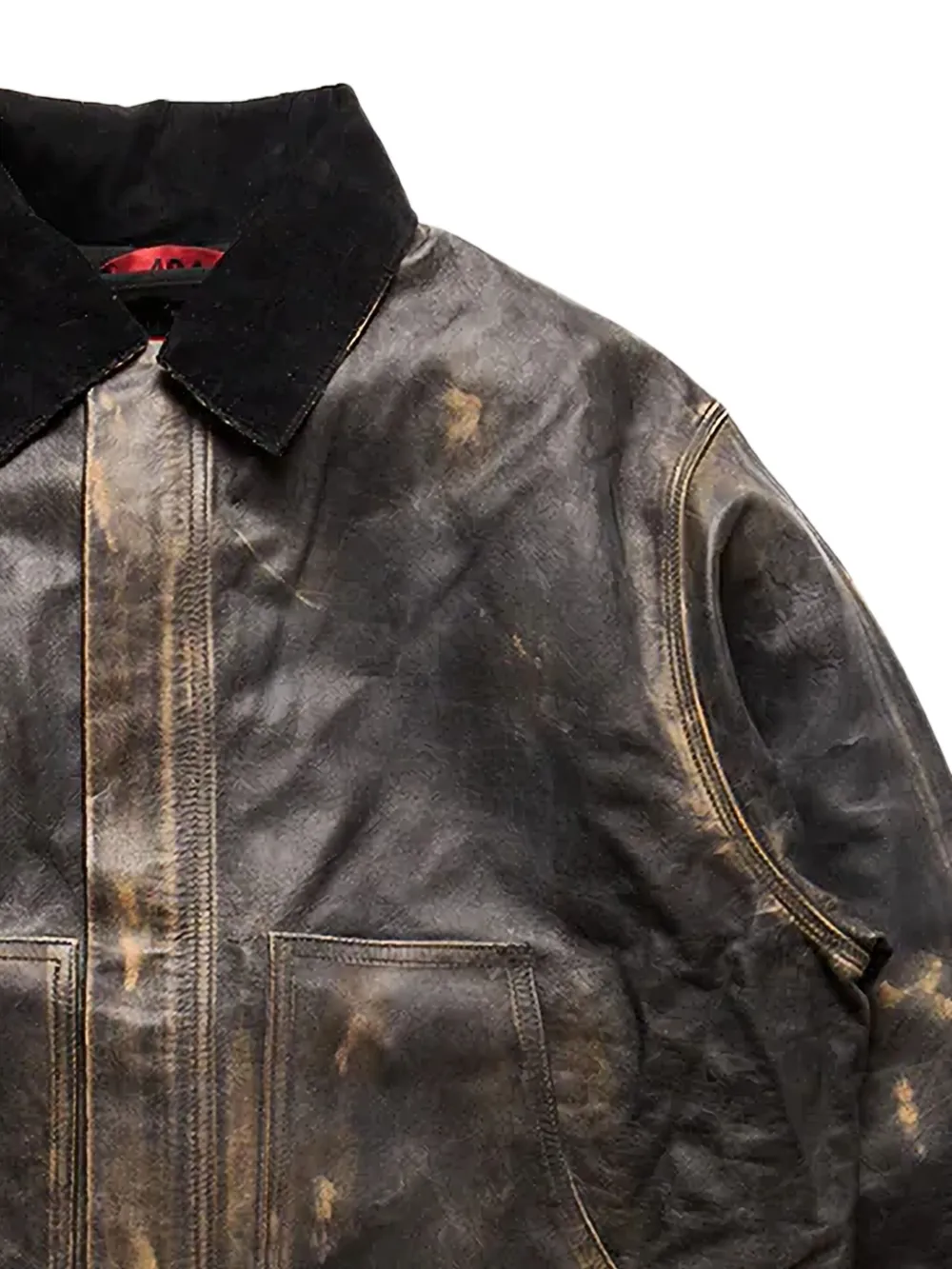 424 washed-effect leather jacket | Leather Jackets | Image 2