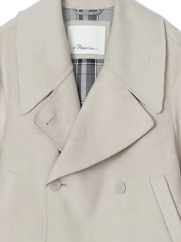 3.1 philip.lim ダブル デザイン コート X2760 3.1 Phillip Lim チェック ダブルジャケット | ニュートラル | FARFETCH JP