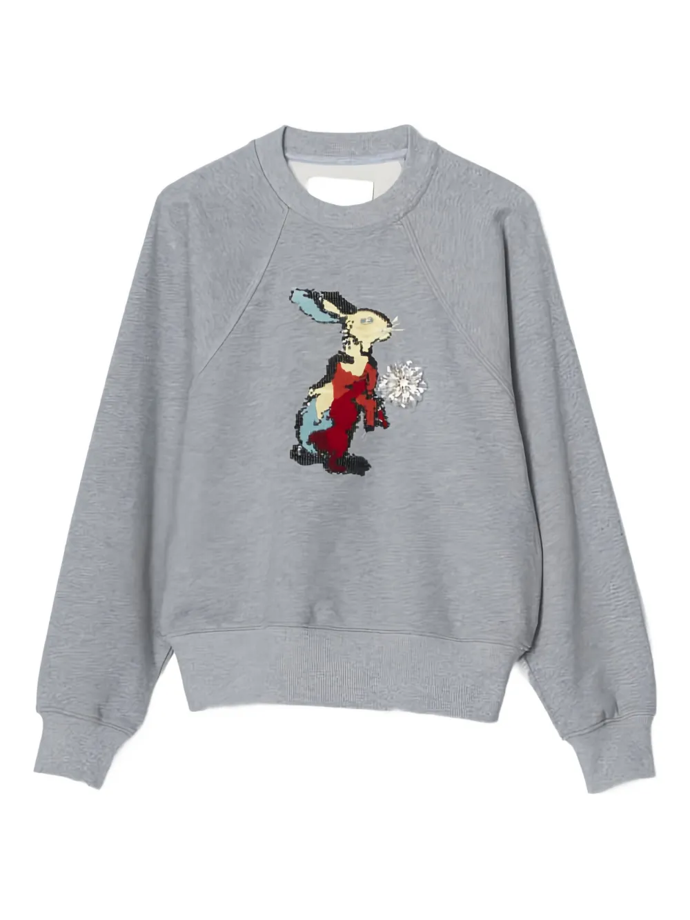 3.1 Phillip Lim rabbit-motif graphic sweatshirt | Grey | Image 1