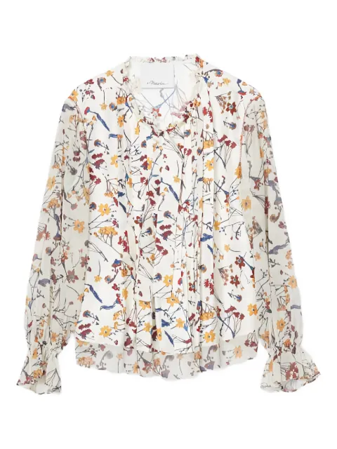 3.1 Phillip Lim ruffled floral-print blouse