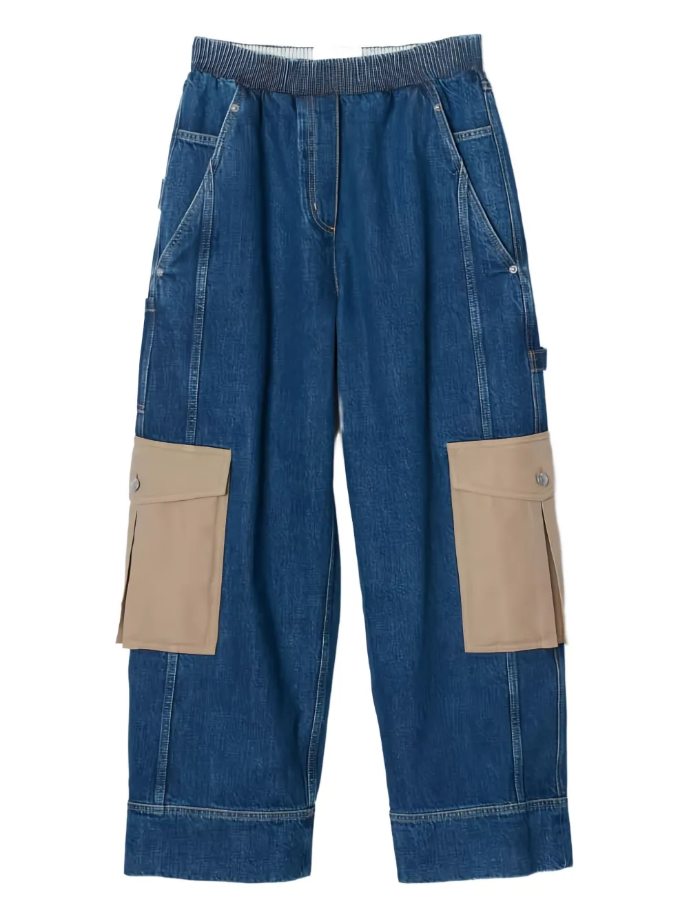 3.1 Phillip Lim patchwork multi-pocket trousers | Blue | Image 1