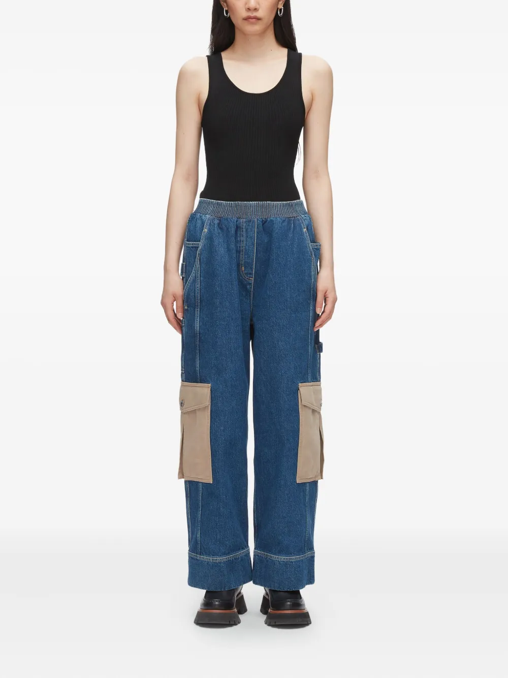 3.1 Phillip Lim patchwork multi-pocket trousers | Straight-Leg Pants | Image 2