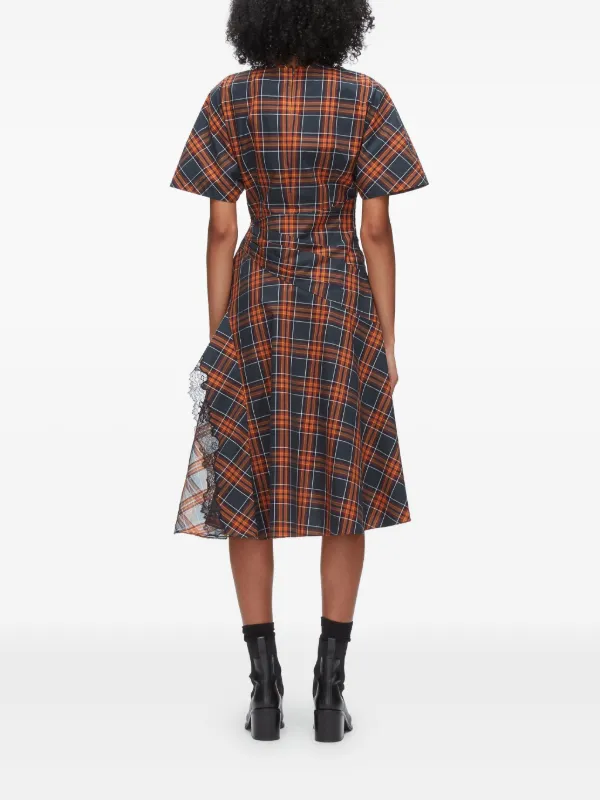 Plaid Mix Draped Dress - Dusk Multi - 3.1 Phillip Lim Plaid Mix Draped Dress - Dusk Multi - 3.1 Phillip Lim