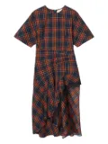 3.1 Phillip Lim plaid-pattern asymmetrical dress - Red