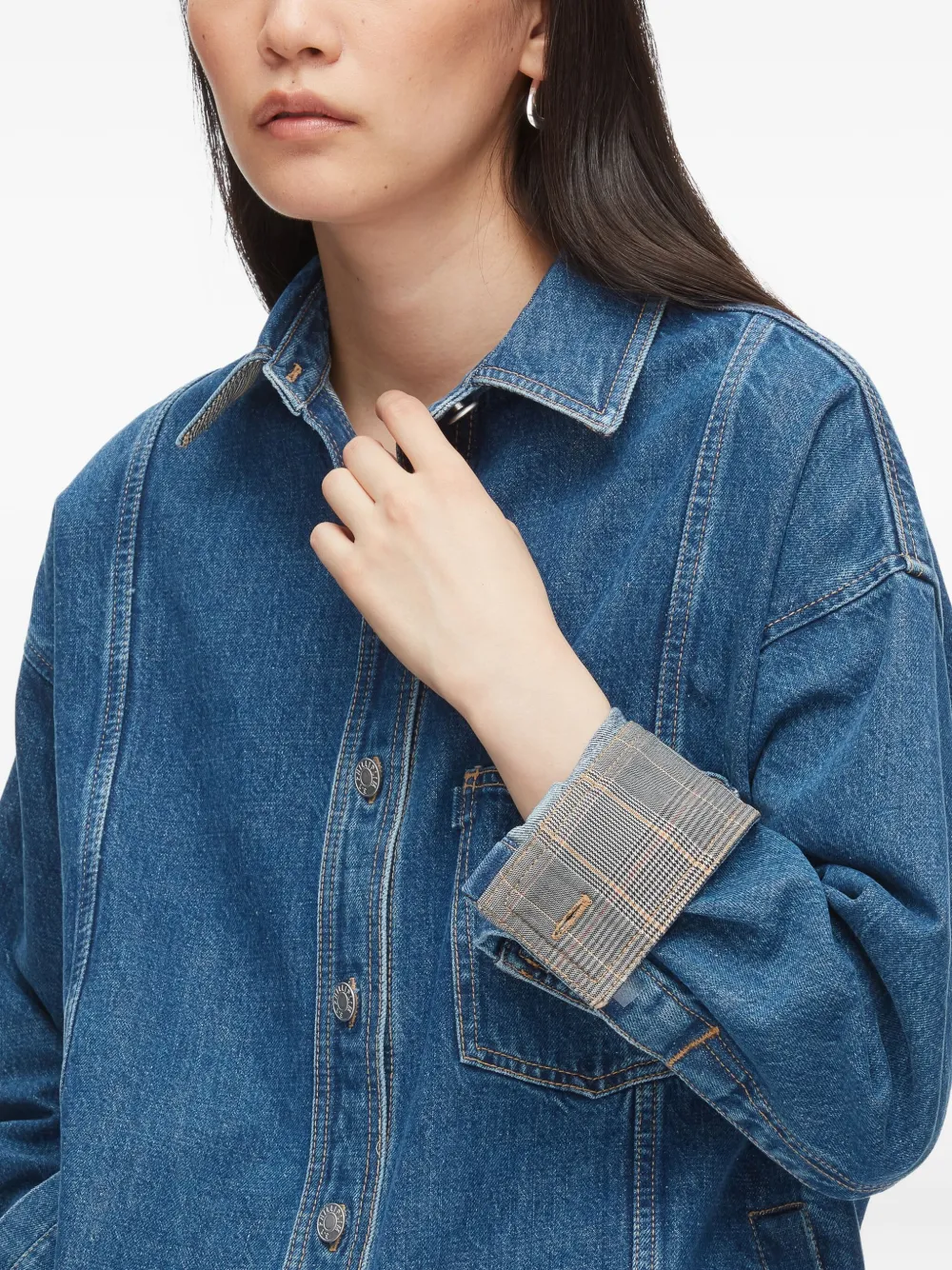 3.1 Phillip Lim Denim Shirt Jacket In Blue