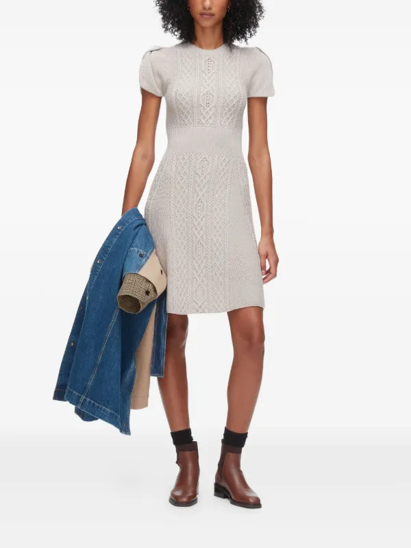 uo blake knit off the shoulder mini dress Frankies Bikinis - Kaia Crochet Knit Mini Dress