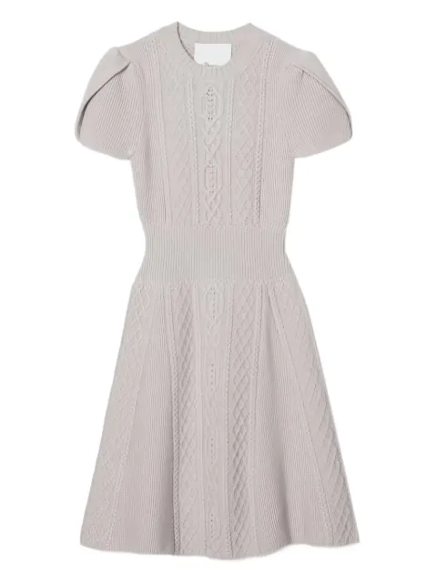 3.1 Phillip Lim cable-knit short-sleeve mini dress