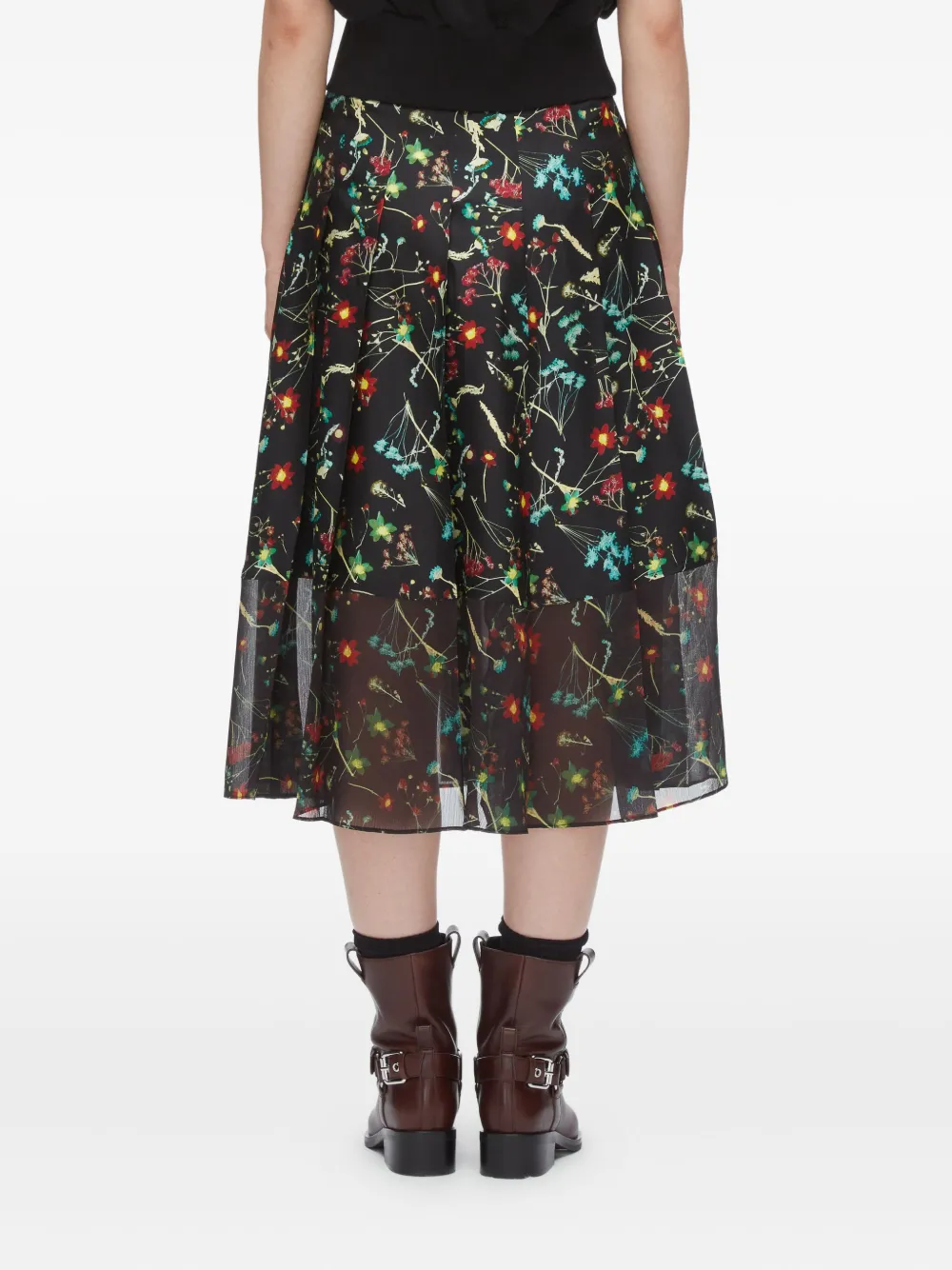 3.1 Phillip Lim Bliss Floral-print Midi Skirt In Multi