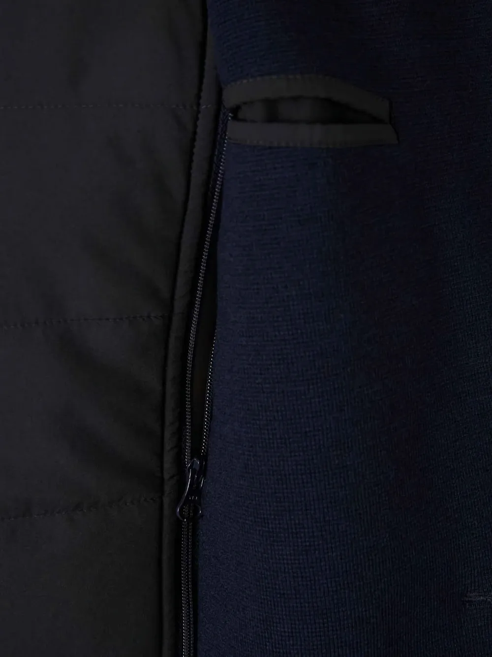 Gran Sasso Quilted Zip-front Blazer In Blue