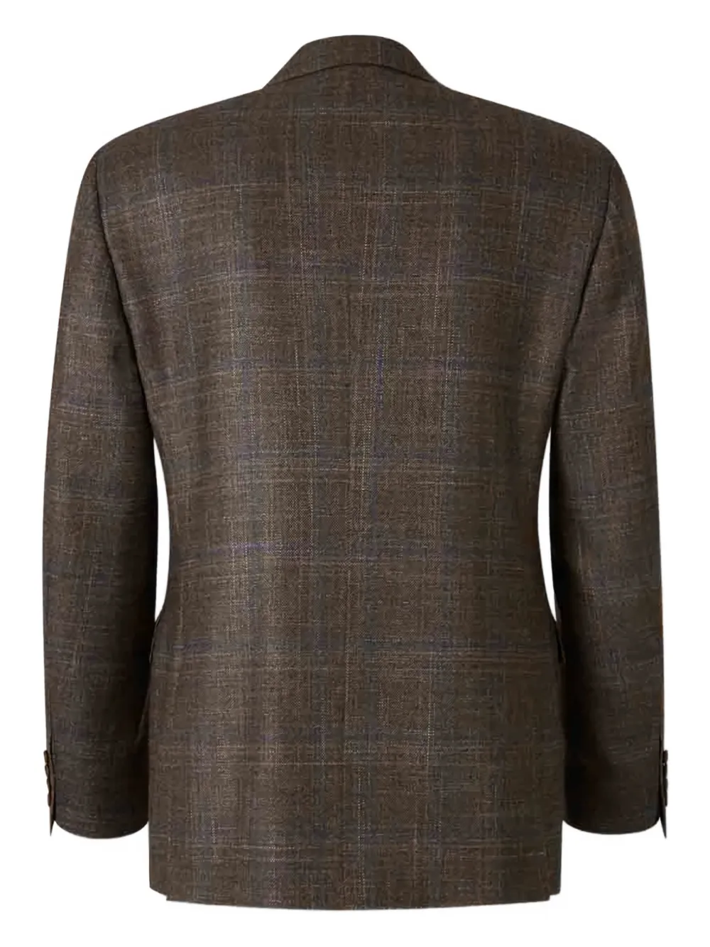 Canali single-breasted checked blazer Bruin