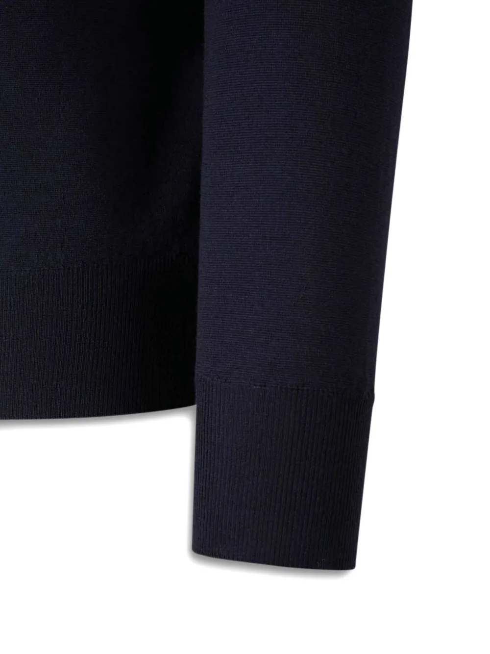 Canali polo-neck long-sleeve sweater Blauw