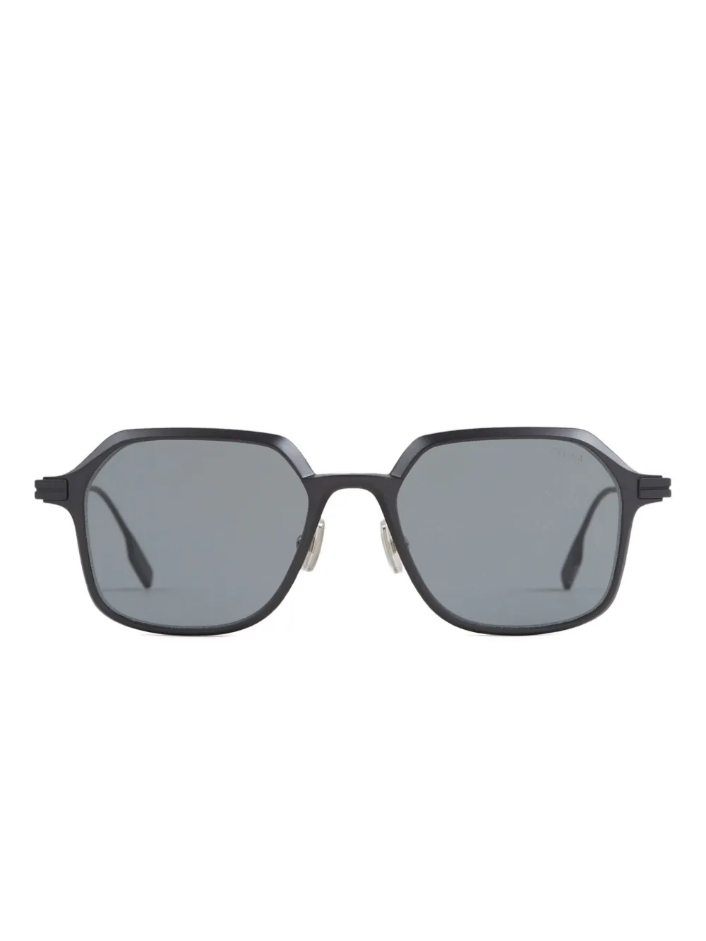 Zegna Geometric-frame Sunglasses In Black