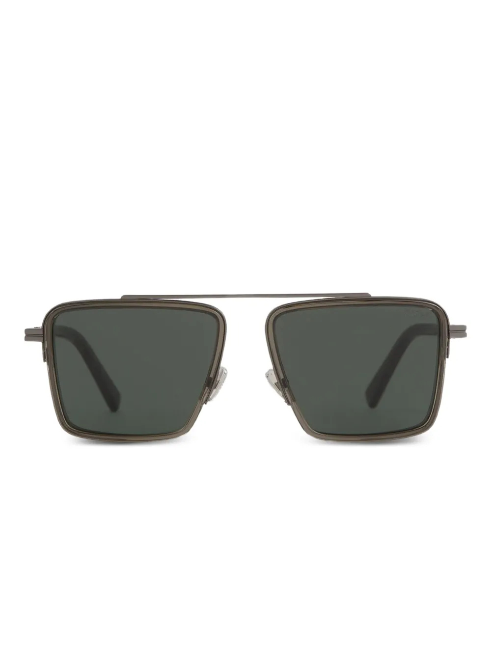 Zegna geometric-frame sunglasses | Grey | Image 1