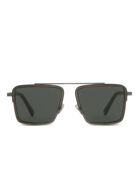 Zegna geometric-frame sunglasses