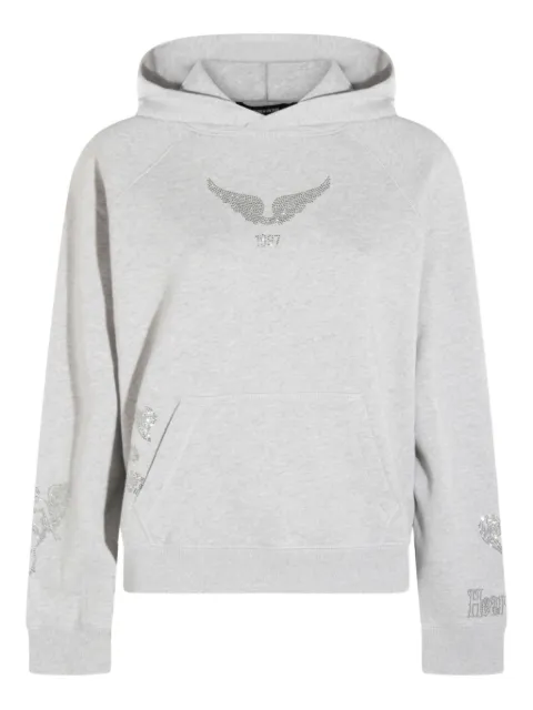 Zadig&Voltaire Felpa con cappuccio e strass