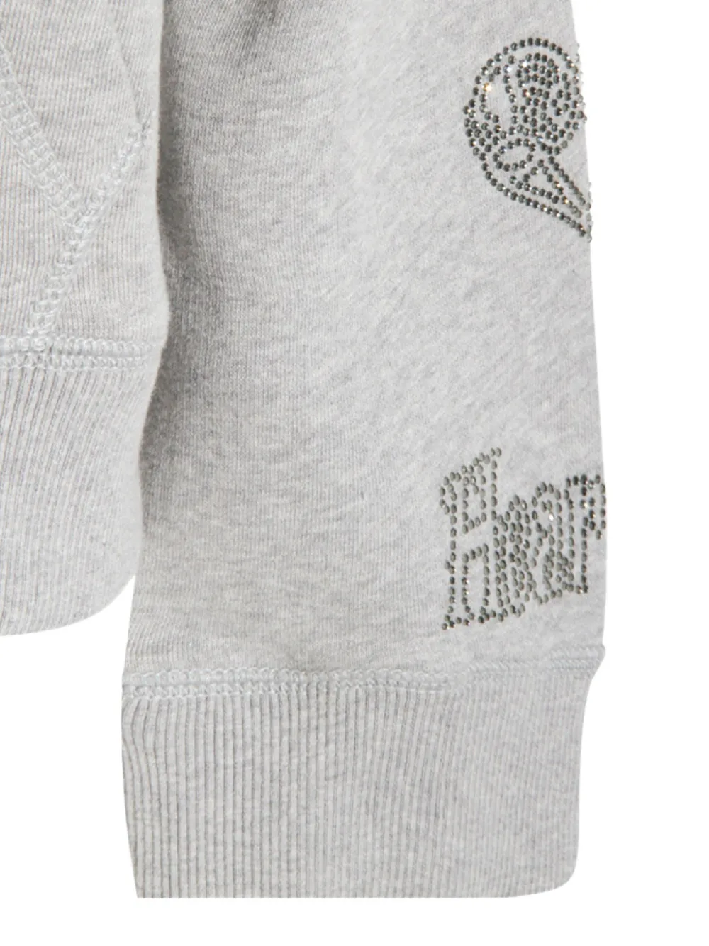 Zadig&Voltaire Hoodie verfraaid met kristallen Grijs