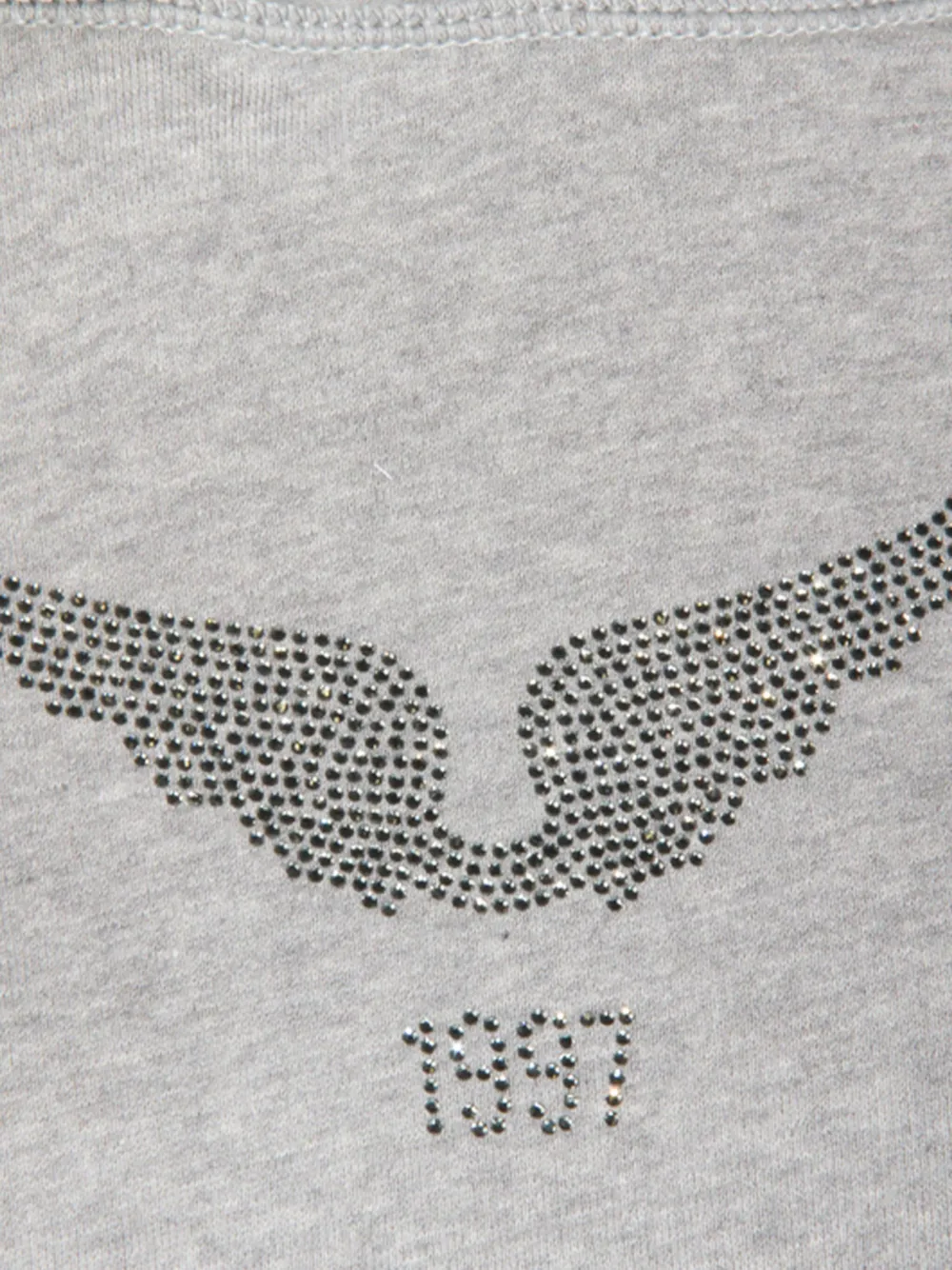 Zadig&Voltaire Hoodie verfraaid met kristallen Grijs