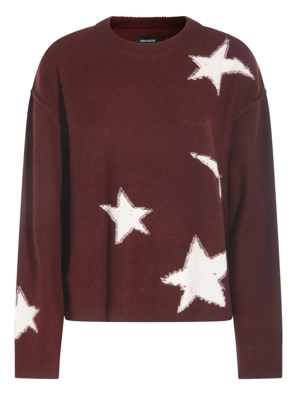 Zadig&Voltaire star-pattern crew-neck sweater | Red | Image 1