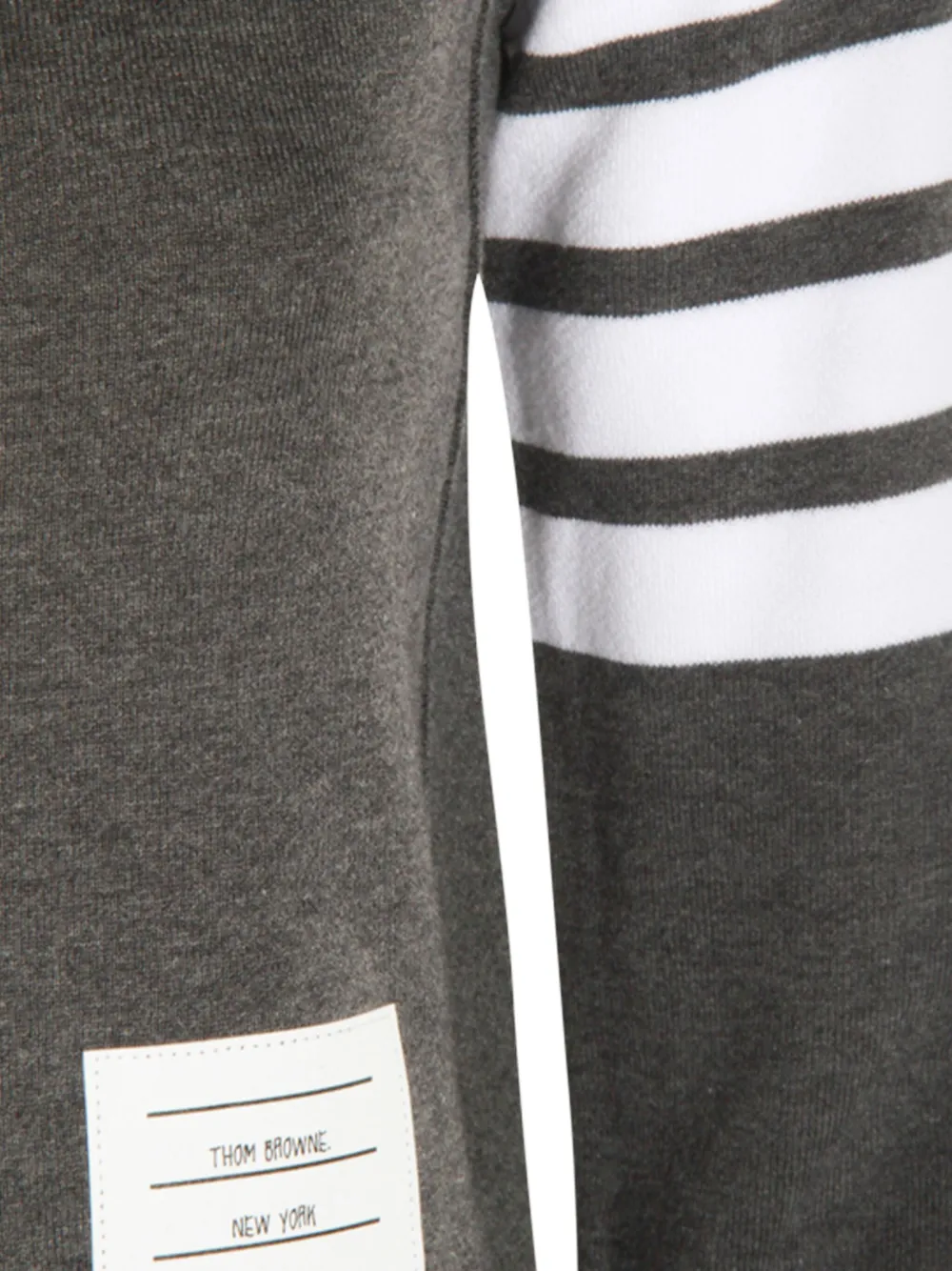 Thom Browne stripe-detail sweater Grijs