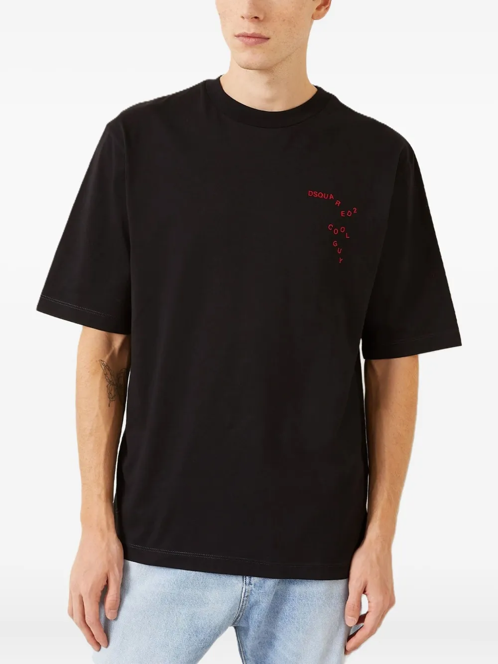DSQUARED2 T-shirt met ronde hals Zwart