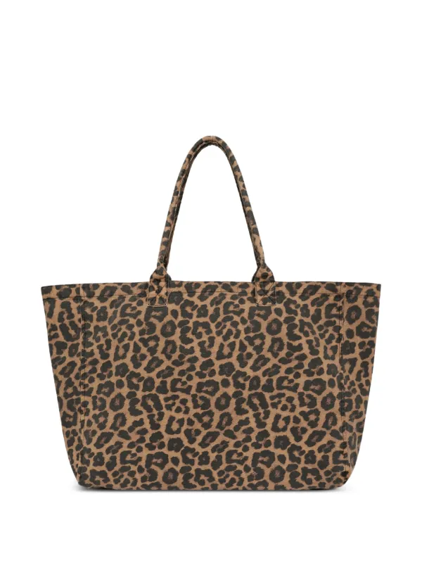完売品2.6万円！新品未使用◎ANINE BING アニン ビン　ストール　豹柄 ANINE BING leopard-print Tote Bag | Brown | FARFETCH
