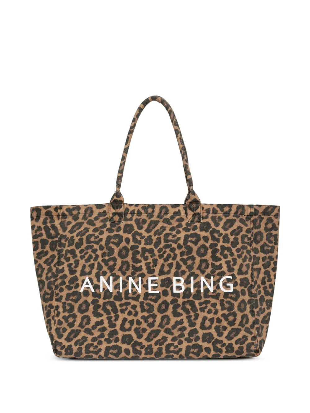 ANINE BING leopard-print tote bag | Brown | Image 1