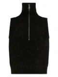 Varley half-zip high-neck vest - Black