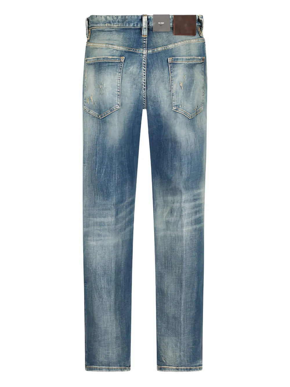 DSQUARED2 faded-wash distressed denim jeans - Blauw