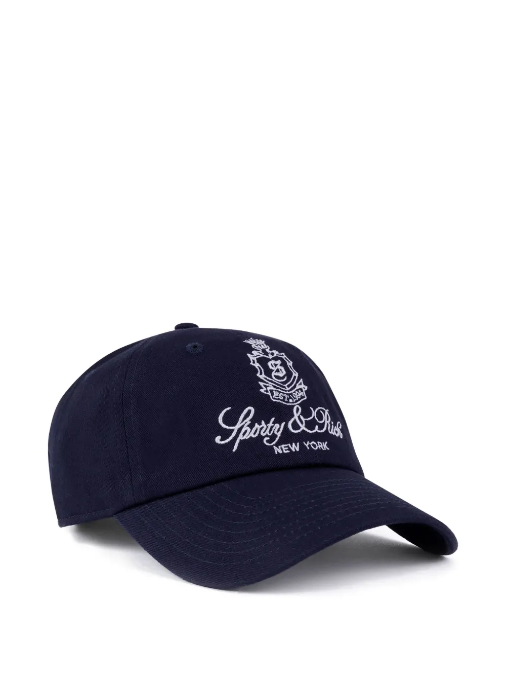Sporty & Rich Honkbalpet met geborduurd logo Blauw