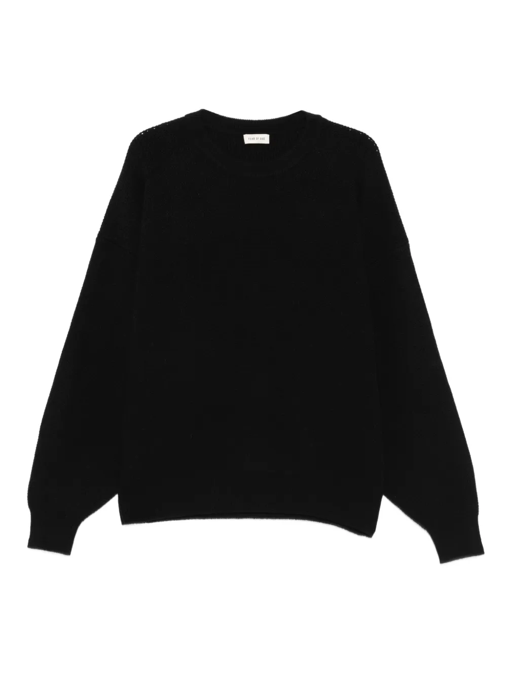 Fear Of God round-neck wool sweater | Black | Image 1