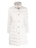 Moorer Vetiver-S3 quilted rabbit-fur collar jacket - Neutrals