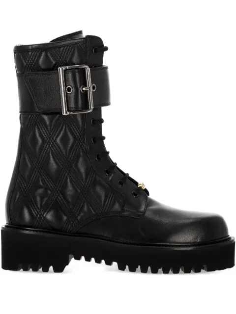 Valentino Garavani VLogo leather combat boots
