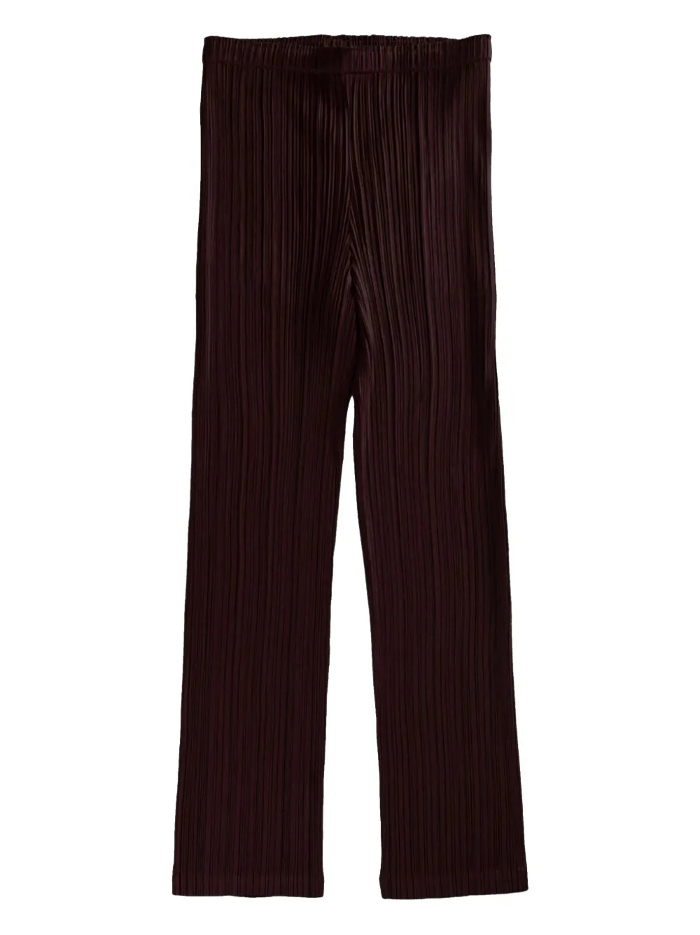 Pleats Please Issey Miyake pleated straight-leg trousers Bruin