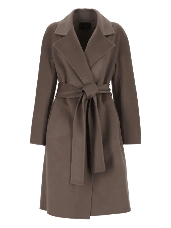 JOSEPH ベルテッド コート | ブラウン | FARFETCH JP