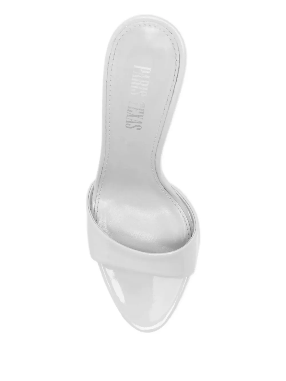 Paris Texas Patent Leather Stiletto Sandals In White