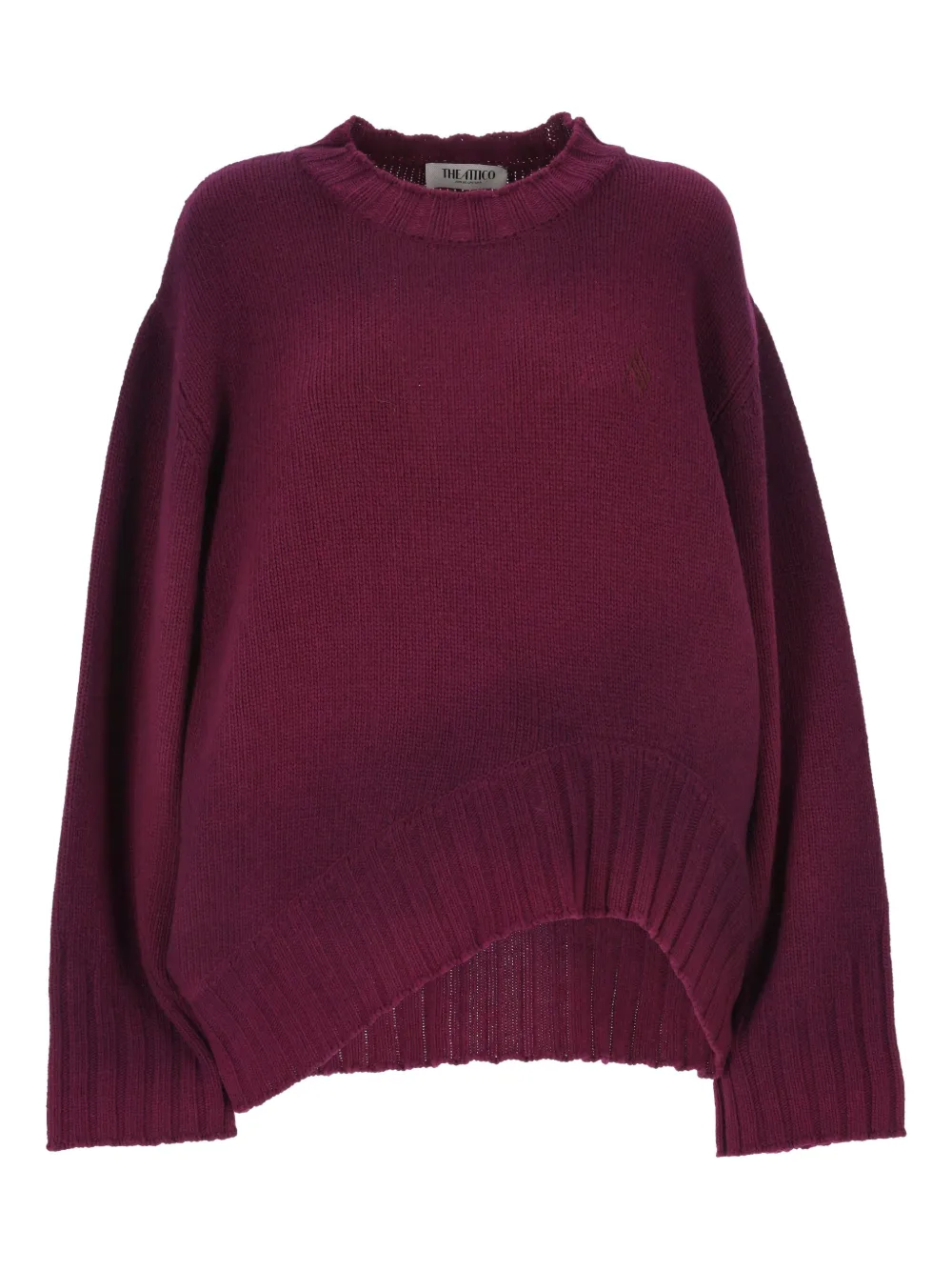 The Attico Trui met asymmetrische afwerking Rood