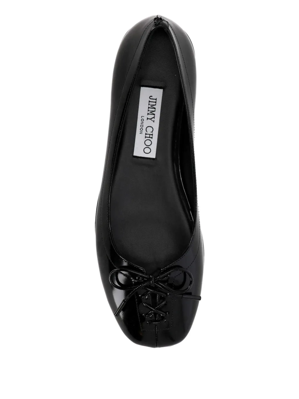 Jimmy Choo Scarlett bow-detail ballet flats Black