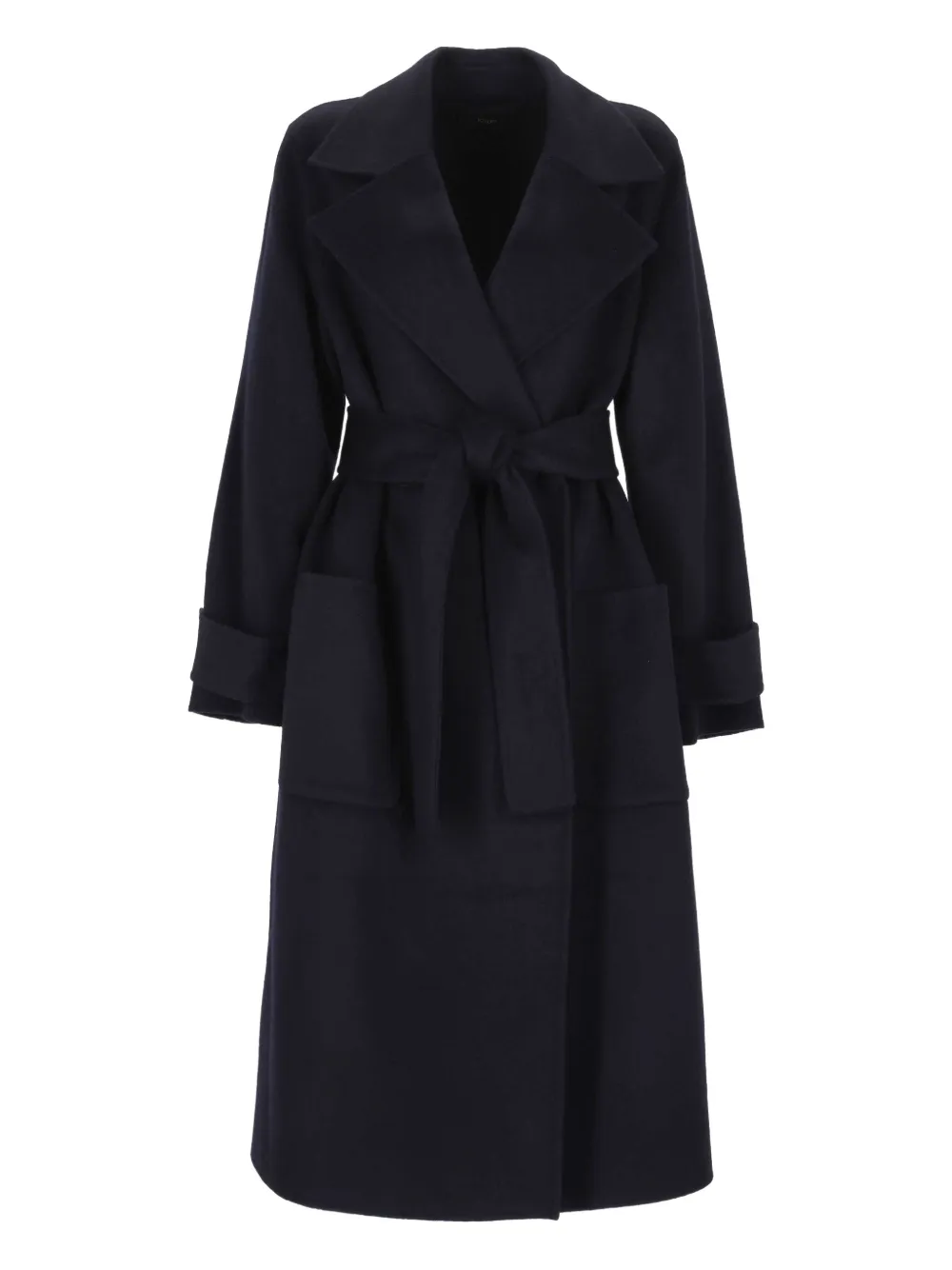 Joseph Belt-fastening Coat In Black