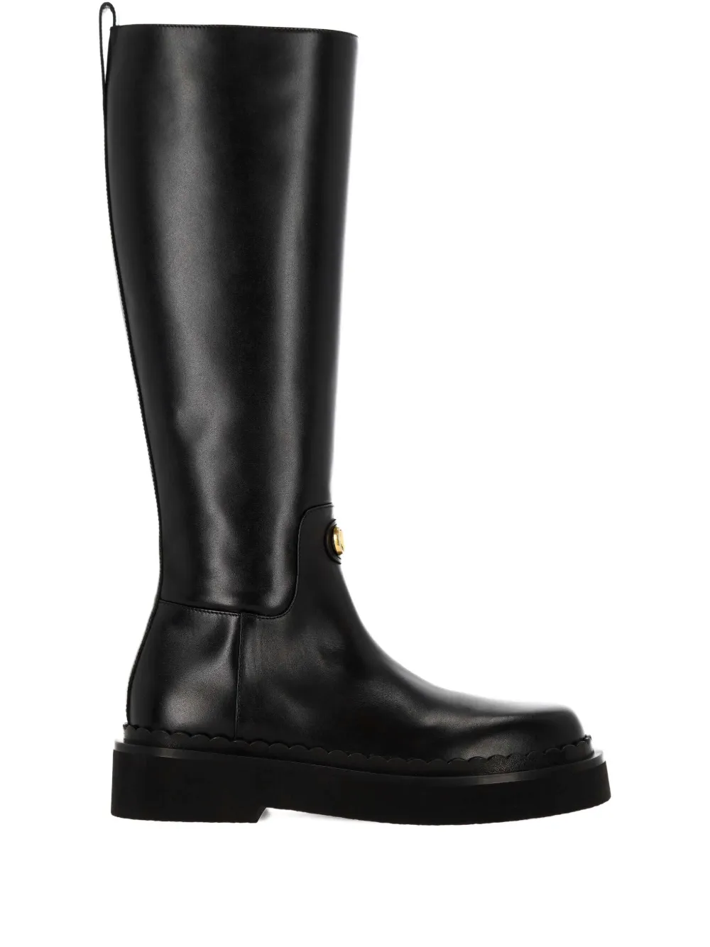 Valentino Garavani Vitello VLogo boots Black