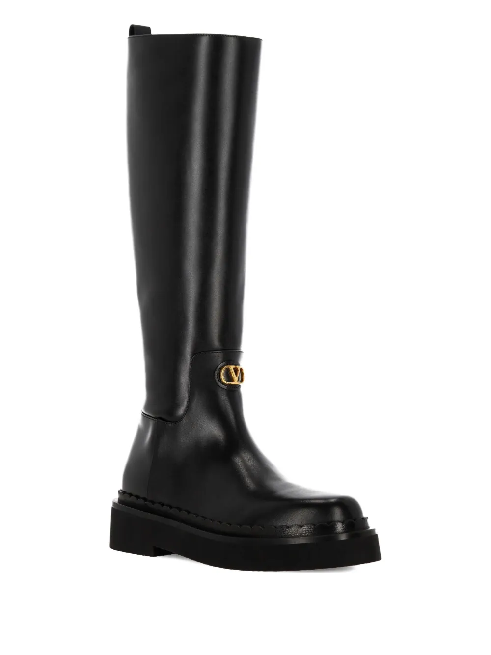 Valentino Garavani Vitello VLogo boots Black