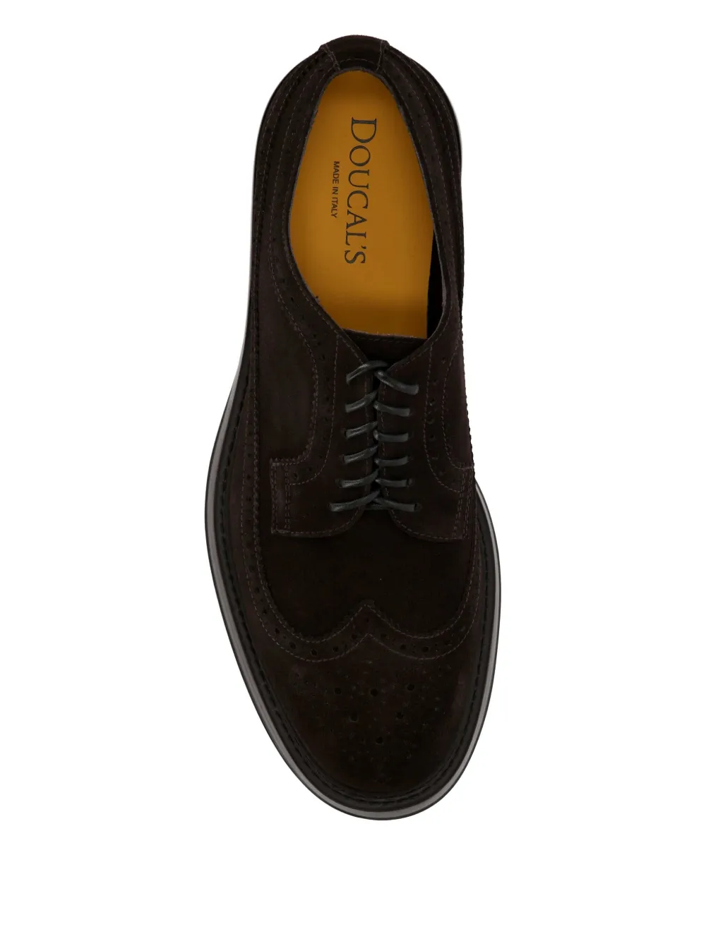 Doucal's Brogue derby veterschoenen Bruin