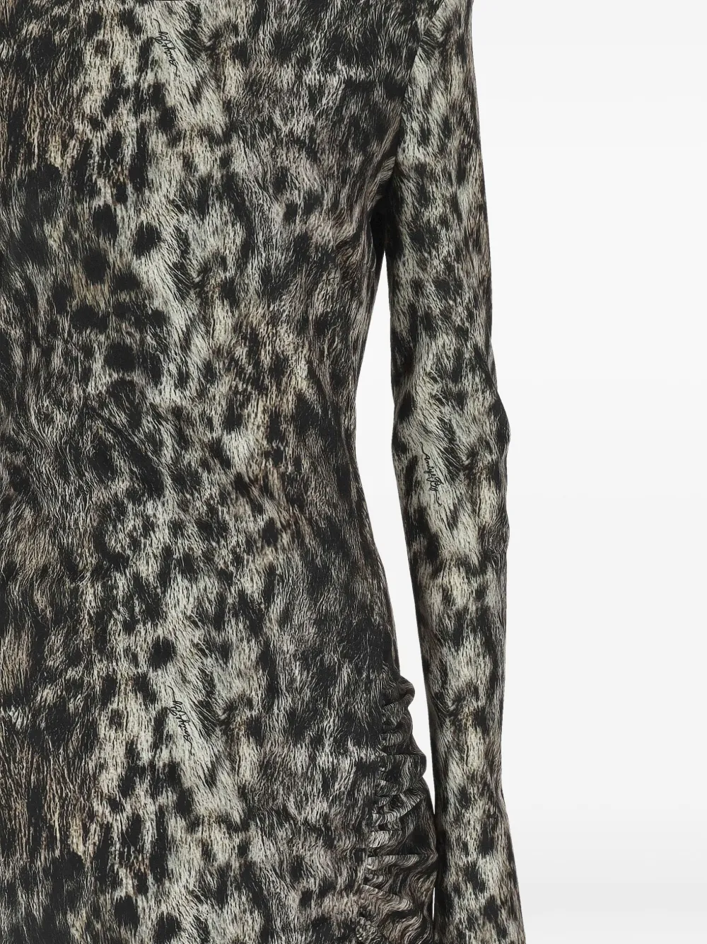Aniye By Jurk met luipaardprint - Zwart