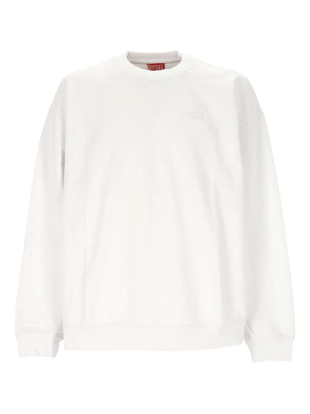 Diesel back-print crew-neck sweatshirt - ホワイト Diesel back-print crew-neck sweatshirt - ホワイト