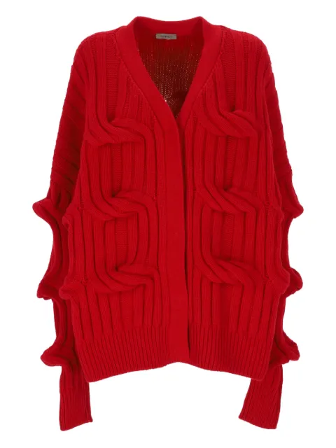 MRZ cable-knit wool cardigan