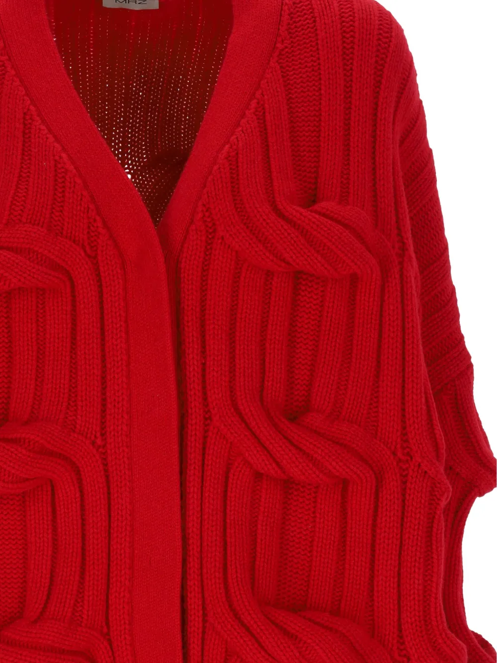  Mrz Cable-knit Wool Cardigan - Red 